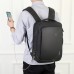 Men's Backpack Waterproof Nylon Business Travel Shoulders Bag Multifunctional USB Computer Backpack