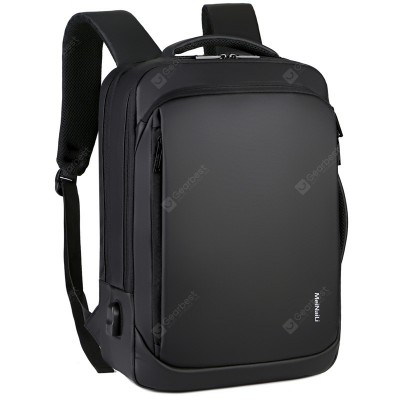 Men's Backpack Waterproof Nylon Business Travel Shoulders Bag Multifunctional USB Computer Backpack