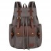 Men Canvas Shoulder Bag Computer Backpack Vintage Crazy Horse Leather Man Bag Backpack