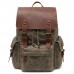 Men Computer Backpack Vintage Canvas Shoulder Bag