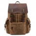 Men Computer Backpack Vintage Canvas Shoulder Bag