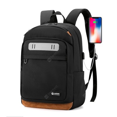 Men's Casual Business Bag Waterproof Travel Bag Outdoor Rechargeable High-capacity Backpack