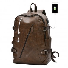 Men's Korean Fashion Backpack Simple Computer Bag Gym Bag