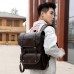 PU Leather Shoulder Bag Casual Backpack Schoolbag