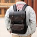 PU Leather Shoulder Bag Casual Backpack Schoolbag