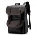 PU Leather Shoulder Bag Casual Backpack Schoolbag