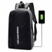 Backpack Simple Lightweight Casual Small Shoulder Bag USB Charging Portable for Men Lady