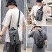 Men Backpack Fashion Casual Chest Pack Multifunction USB Charging Messenger Bag