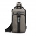 Men Backpack Fashion Casual Chest Pack Multifunction USB Charging Messenger Bag