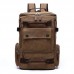 Men's Canvas Backpack Large Capacity Computer Bag Casual Multi-purpose Korean Trend Travel Backpack