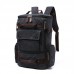 Men's Canvas Backpack Large Capacity Computer Bag Casual Multi-purpose Korean Trend Travel Backpack