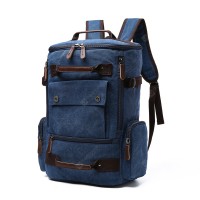 Men's Canvas Backpack Large Capacity Computer Bag Casual Multi-purpose Korean Trend Travel Backpack