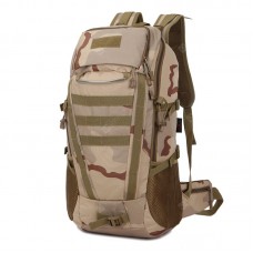 Outdoor Camouflage Backpack Mountaineering Bags 55L Large Capacity Backpack Shoulder Bag Travel Bag