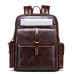 Retro Crazy Horse Leather Men's Backpack