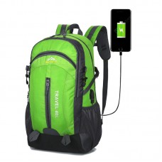 40L Climbing Backpack Waterproof USB Nylon Sports Travel Hiking Climbing Unisex Rucksack