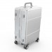 90FUN Metal Travel Suitcase Luggage Carry on Spinner All-direction Wheel Suitcase 20 Inch for Men Women