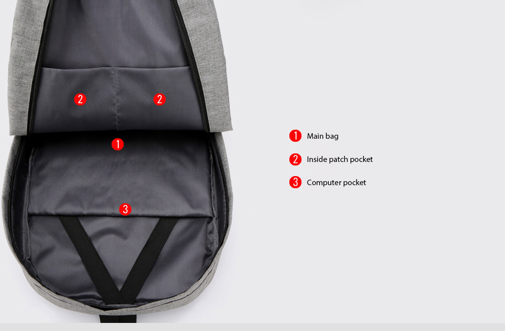 Backpack Korean Fashion Travel Bag Multi-layer space design, convenient and practical