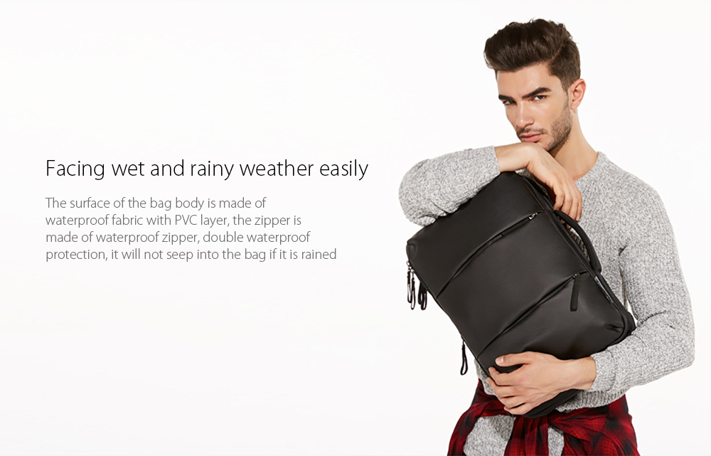 Backpack Wear-resistant Breathable Shoulder Bag Facing wet and rainy weather easily