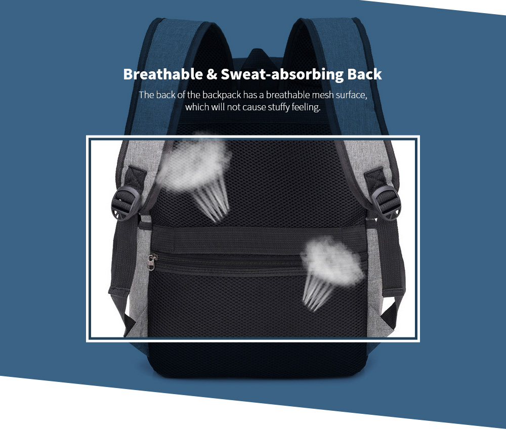 Clamshell Computer Backpack Shoulder Bag  Breathable Back