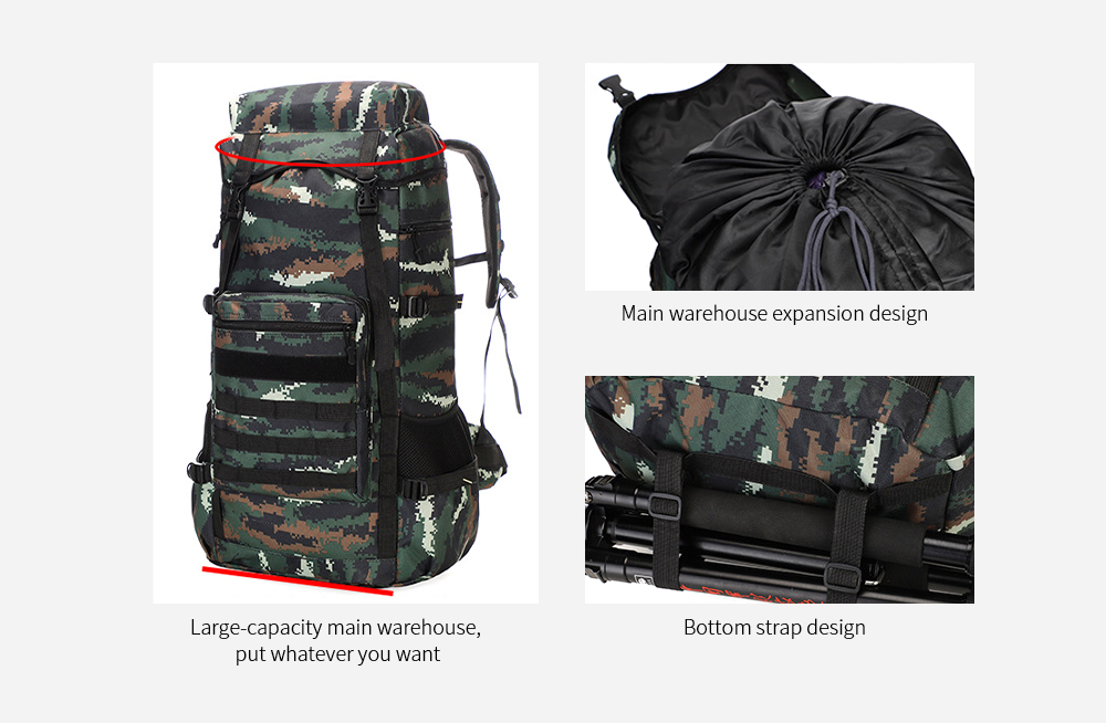 Large-capacity Outdoor Backpack Large space loading