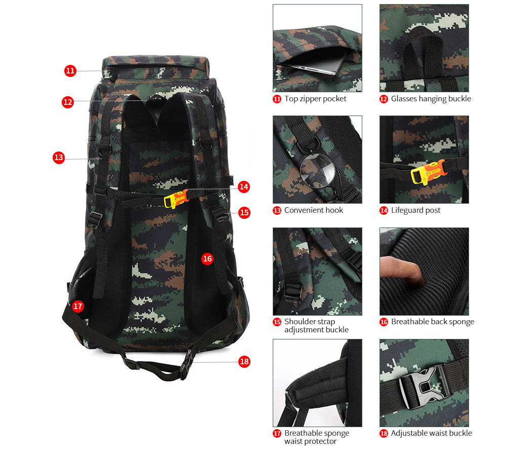 Large-capacity Outdoor Backpack details