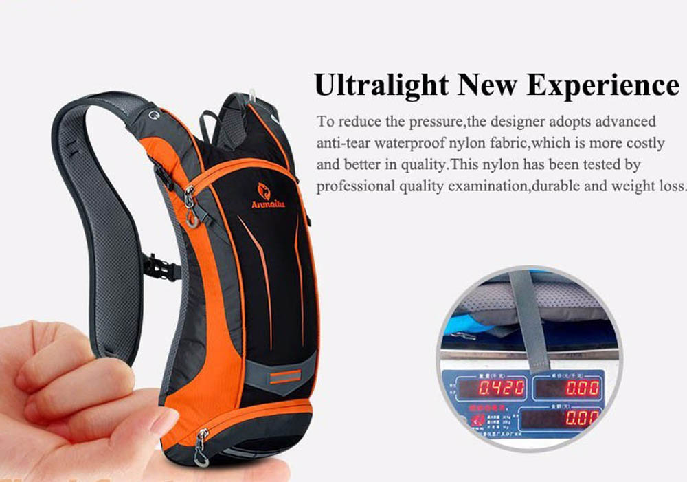Outdoor Mountaineering Bags Riding Backpack Hydration Backpack Leisure Sports Marathon Phone Package - Black